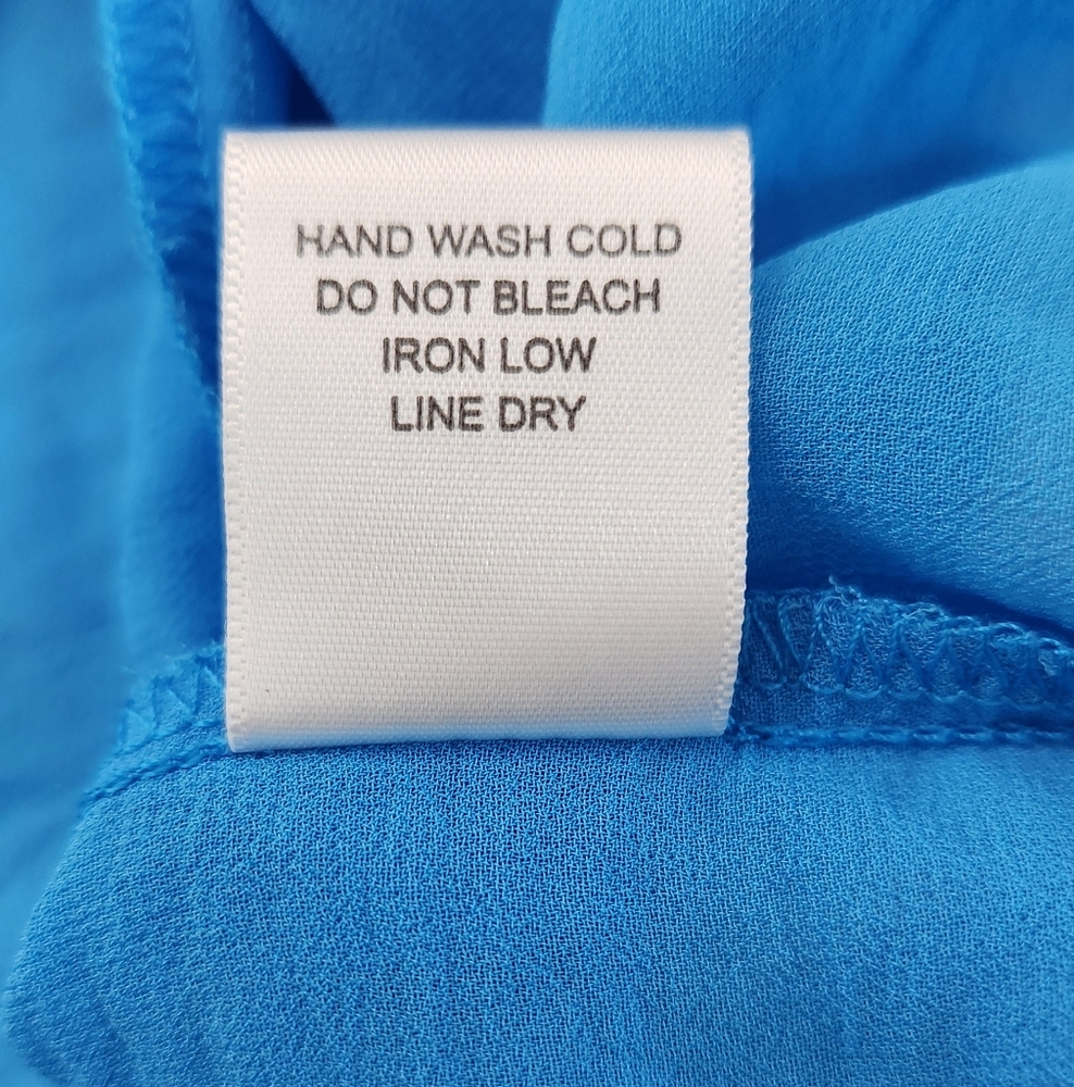 Have Blouse Womens Blue Long Sleeve Silky Soft Size Small - Picture 7 of 13